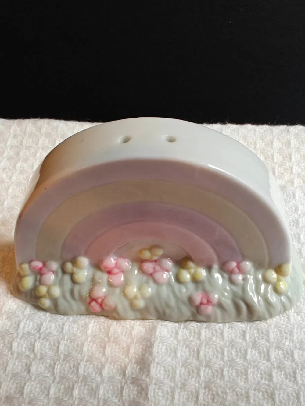 Vintage Single Rainbow Salt Shaker Pastel 1993 PMI Ceramic Replacement
